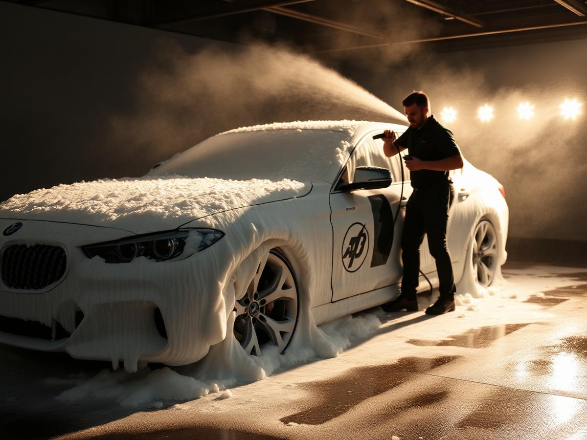 Foam wash and exterior decontamination — Interior Detailing in Bengaluru